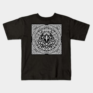 Celtic Raven Mandala Kids T-Shirt